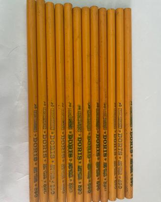 Lotto 12 matite copiative vintage Fim Torino Doris