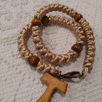 bracciale rosario con tau francescano