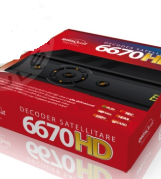 Decoder satellitare Digiquest 6670HD