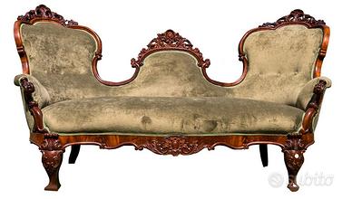 Elegante divano Italiano della metà dell'800