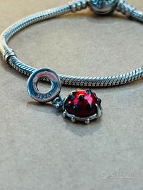 Charm Coccinella argento compatibile Pandora