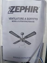 ventilatore da soffitto senza pale 