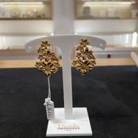 Orecchini a lobo Bouquet di Fiori - Acciaio Inox -