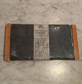 Vassoio in ardesia naturale e bambú