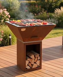 BARBECUE LEGNA CARBONE CLEMENTI COLORADO ICON INOX