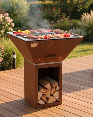 BARBECUE LEGNA CARBONE CLEMENTI COLORADO ICON INOX