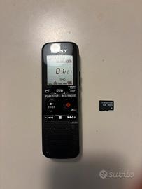 Registratore vocale digitale Sony LCD + MicroSD 2G