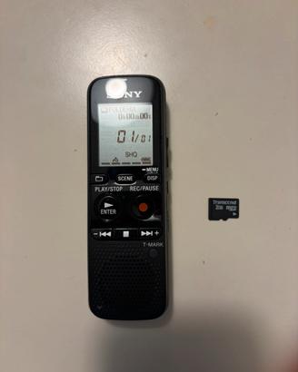 Registratore vocale digitale Sony LCD + MicroSD 2G