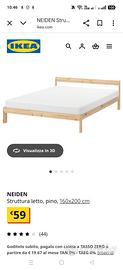 letto 160x200 - modello Ikea NEIDEN