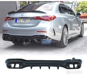 DIFFUSORE MERCEDES W206 AMG 21- LOOK C63 TERMINALI