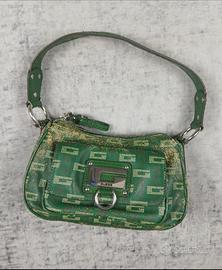 Borsa GUESS Archive Vintage Y2K Verde Distressed