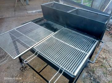 BARBECUE LEGNA E CARBONE PARTY A 2 GRIGLIE TONDINO