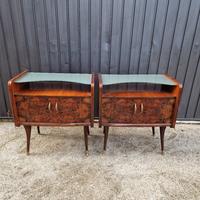 Coppia Comodini Vintage, Art Decò Anni '40