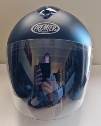 Casco moto Jet Premier Eos taglia XL - nero opaco