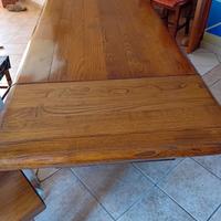 Tavolo rettangolare vintage  legno castagno 