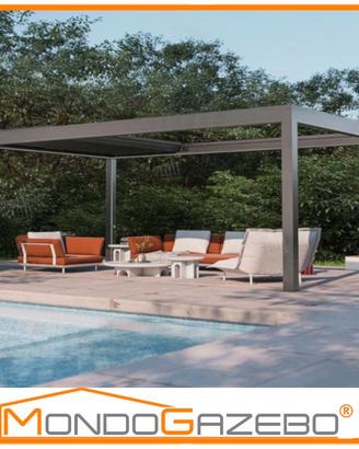 Pergola Bioclimatica retrattile motore led rgb pro