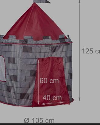 Tenda per bimbi a forma di castello