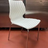 Sedia con gambe cromo