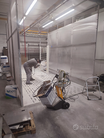 Impianto statico di verniciatura , usato