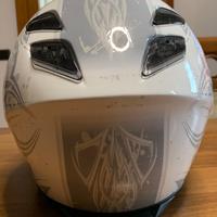 Casco Shoei integrale bianco-argento fibra vetro e