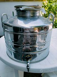 Fusto olio in acciaio inox 18/10 - 25 litri