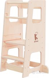 Torre Montessori Bambini in Legno Regolabile