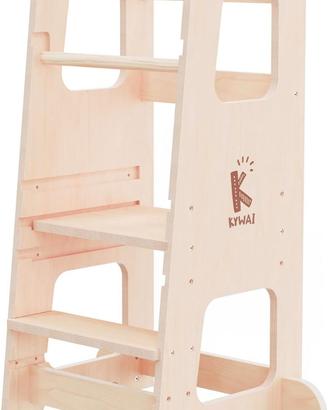 Torre Montessori Bambini in Legno Regolabile
