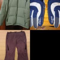 piumino + guanti + pantaloni