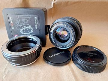 Olympus Zuiko 35-70mm f3,5-4,5 + adattatore M4:3