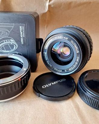 Olympus Zuiko 35-70mm f3,5-4,5 + adattatore M4:3