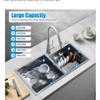 lavandino col suo mobile e rubinetto 