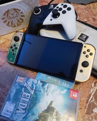 Nintendo Switch OLED Zelda + Giochi + Accessori