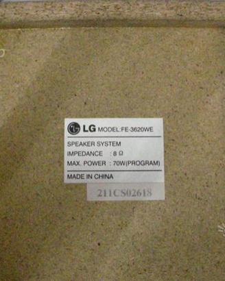 LG Kit subwoofer + 5 casse home Theatre