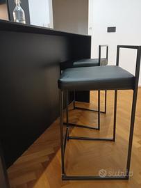 set due sgabelli neri design
