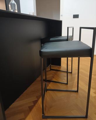 set due sgabelli neri design