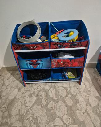 portagiochi spiderman