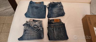 Set di 4 Paia di Jeans Uomo