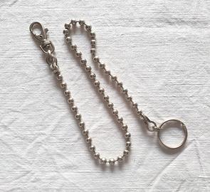 Catenella catena portachiavi biker con moschettone