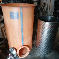 botte vetroresina 500l botte acciaio 200l