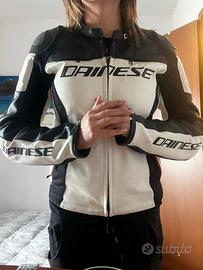 Dainese Racing 3 donna giacca moto in pelle TUTU