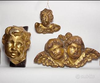 Teste di putti  del XVII, XVIII , XIX sec