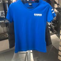 T-SHIRT YAMAHA RACING DONNA con bande nere sulle m