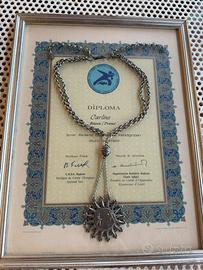 Diploma + Medaglia Giochi Mediterraneo Izmir 1971