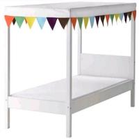 Lettino a baldacchino IKEA con materasso