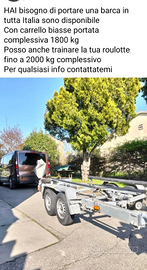 Porto la tua barca o roulotte in tutta Italia