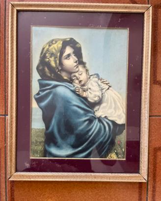 Stampa “ Madonna con Bambino “ del Ferruzzi