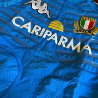 Maglia nazionale rugby Italia autografata Parisse