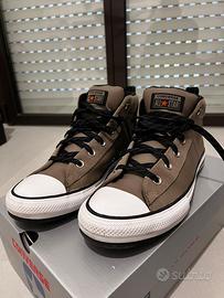 Converse All Star in pelle marrone chiaro 43
