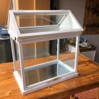 Teca in vetro per fiori e piante