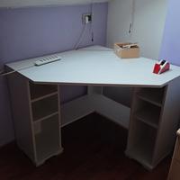 scrivania legno bianco